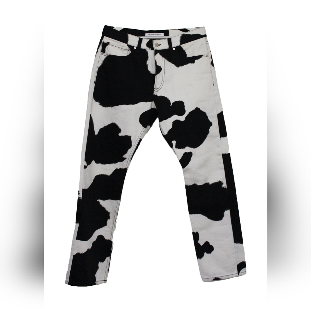 CALVIN KLEIN COW PANTS STRAIGHT FIT (36/32)